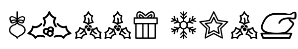 Merry Christmas Go font preview